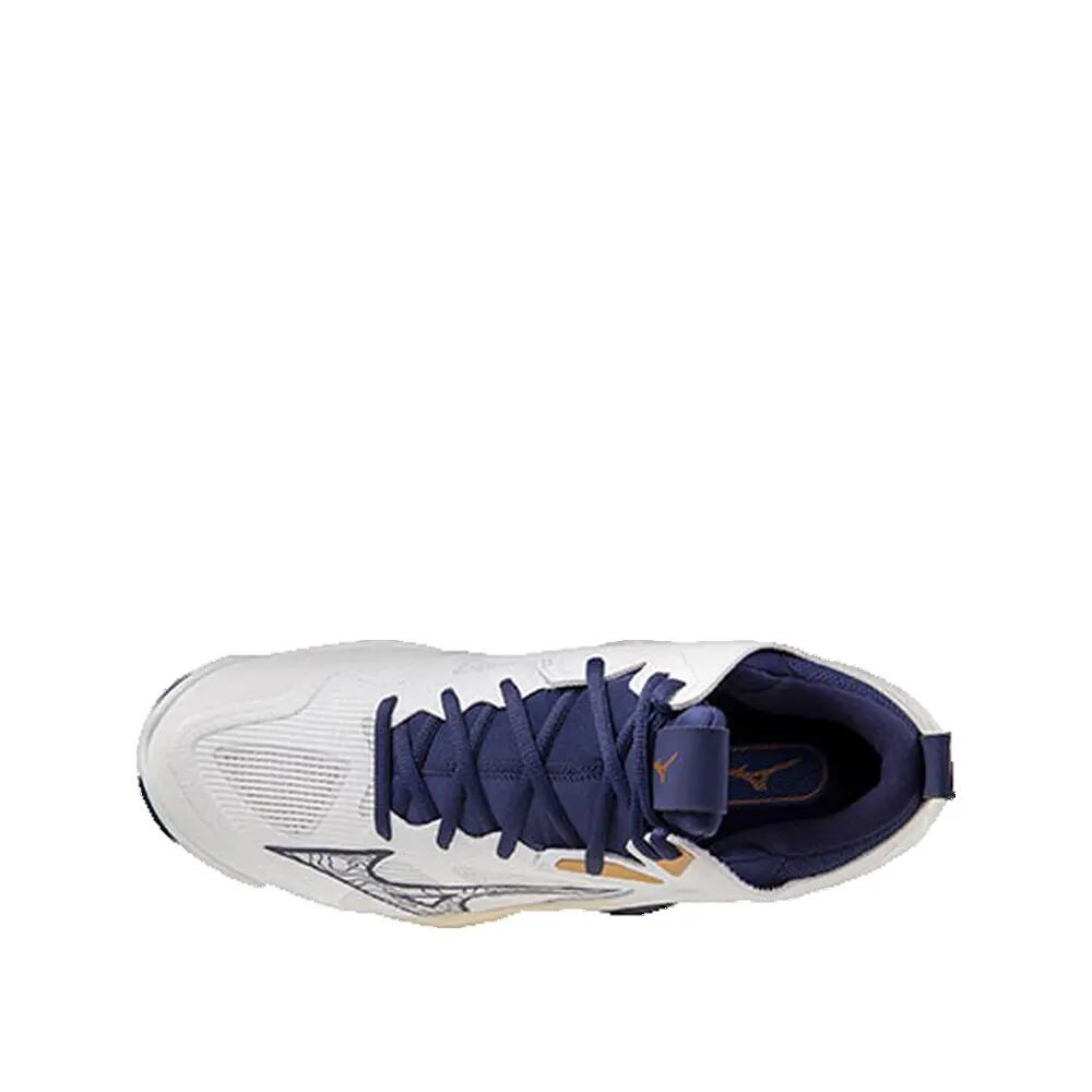 Calçado de voleibol Mizuno Wave Momentum 3 MID Branco/Azul 2/3