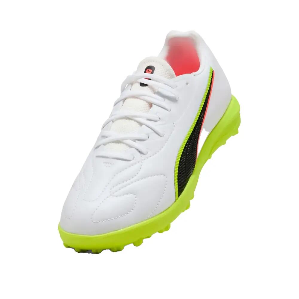 Buty do piłki nożnej PUMA King Match TF Junior Białe 6/6
