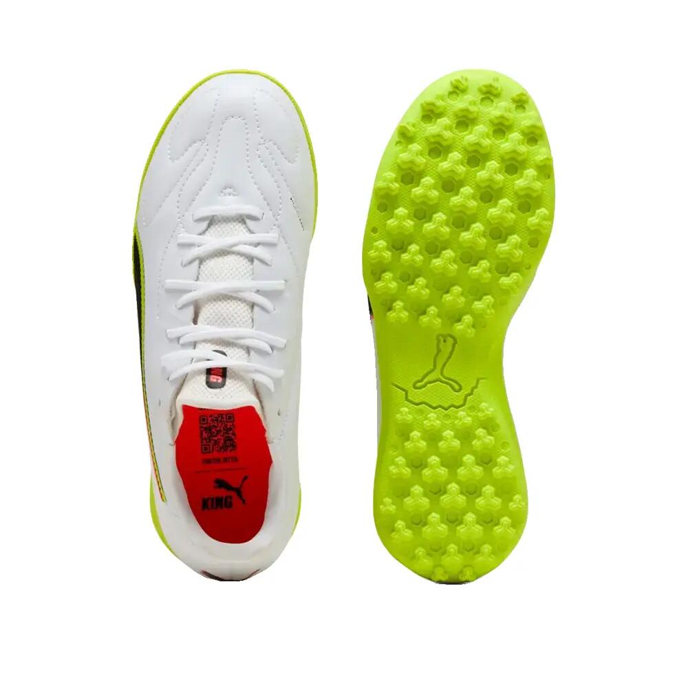 Buty do piłki nożnej PUMA King Match TF Junior Białe 5/6