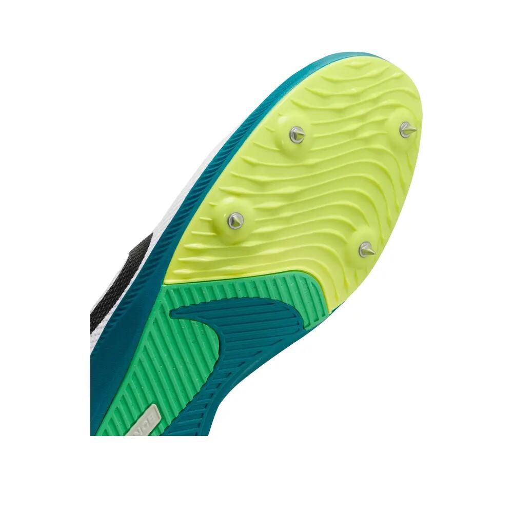 Nike Rival Distance Lauf Schuhe Weiß/Schwarz/Leuchtend Grün 6/6