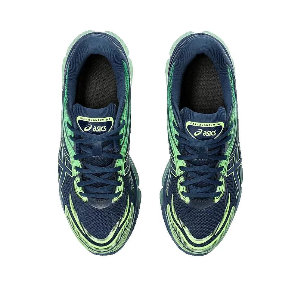 Hardloopschoenen ASICS Gelquantum 360 VIII Blauw / Fluogeel 2/3