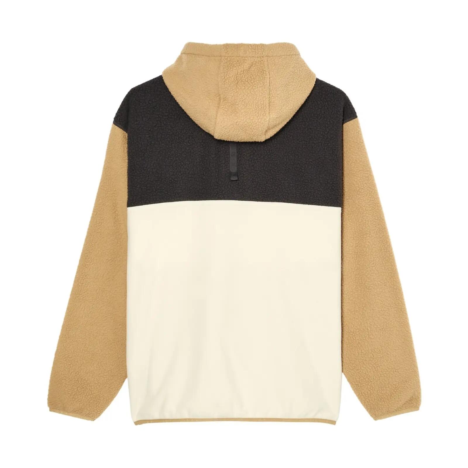 Polaire demi-zip à capuche Marron OCEAN VIEW MIX UP Beige Homme 7/7