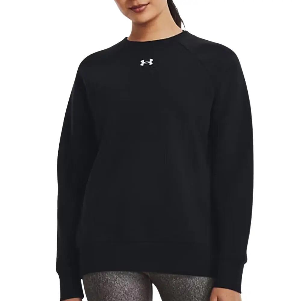 Sudadera Negra Under Armour Rival Fleece para Mujer 2/6