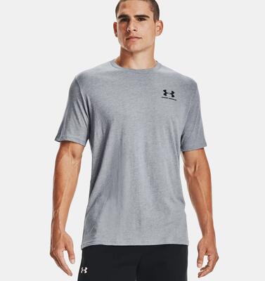 Herenlogo tshirt (grijs/zilver)