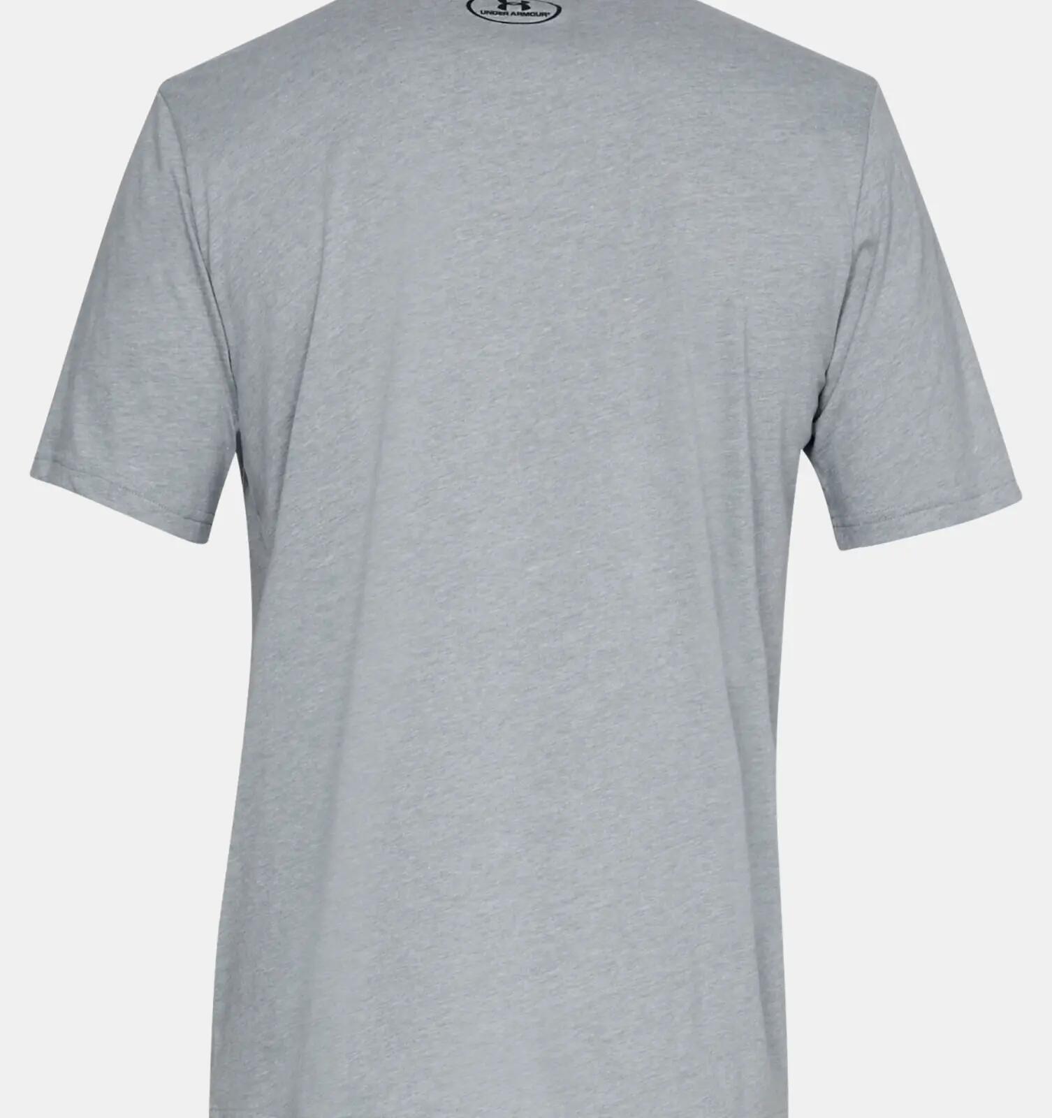 T-shirt Under Armour Sportstyle Left Chest gris clair 5/7