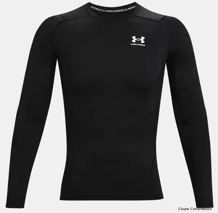 T-shirt manches longues compressif Under Armour HeatGear noir