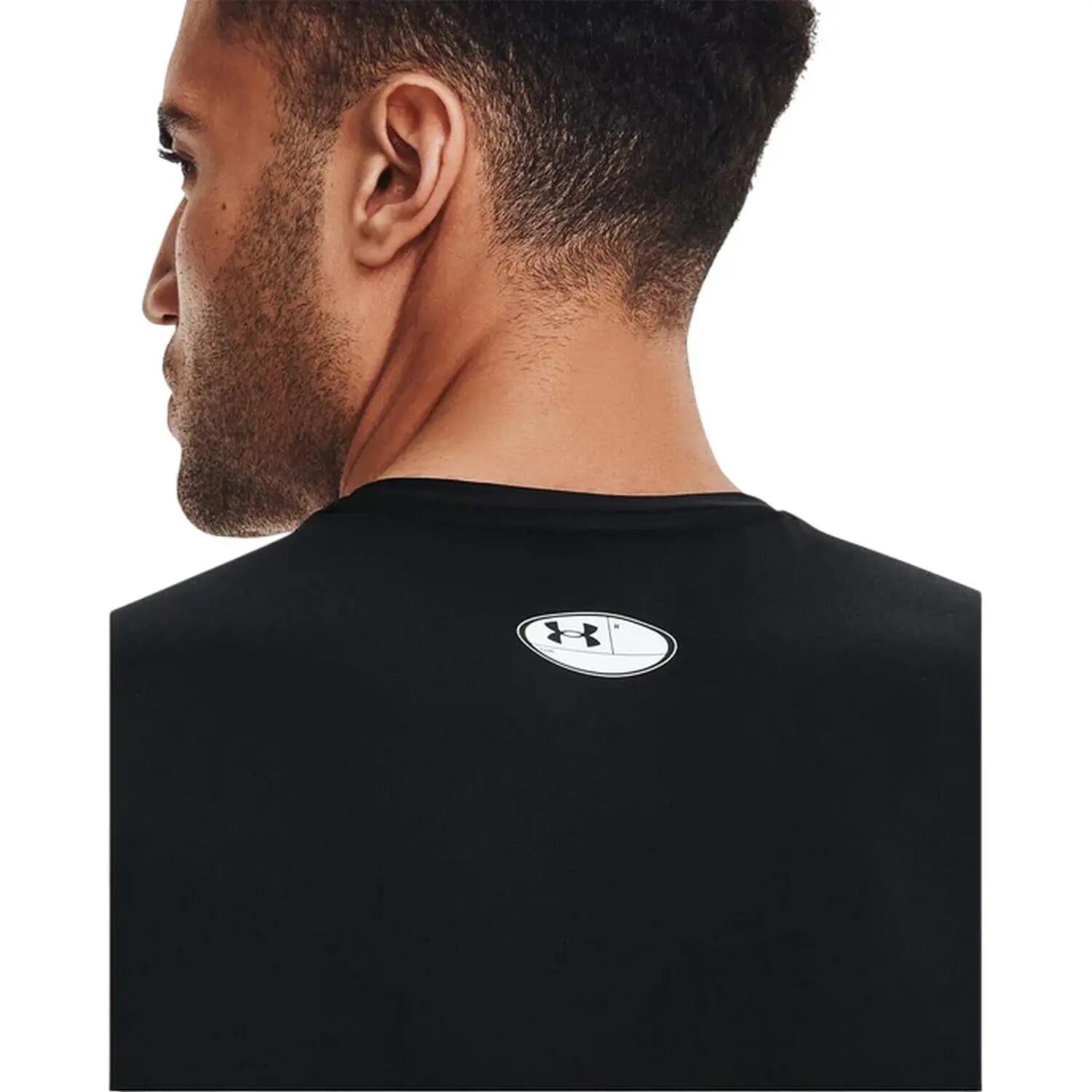Maillot De Compression Sans Manches HEATGEAR Homme (Noir) 4/8