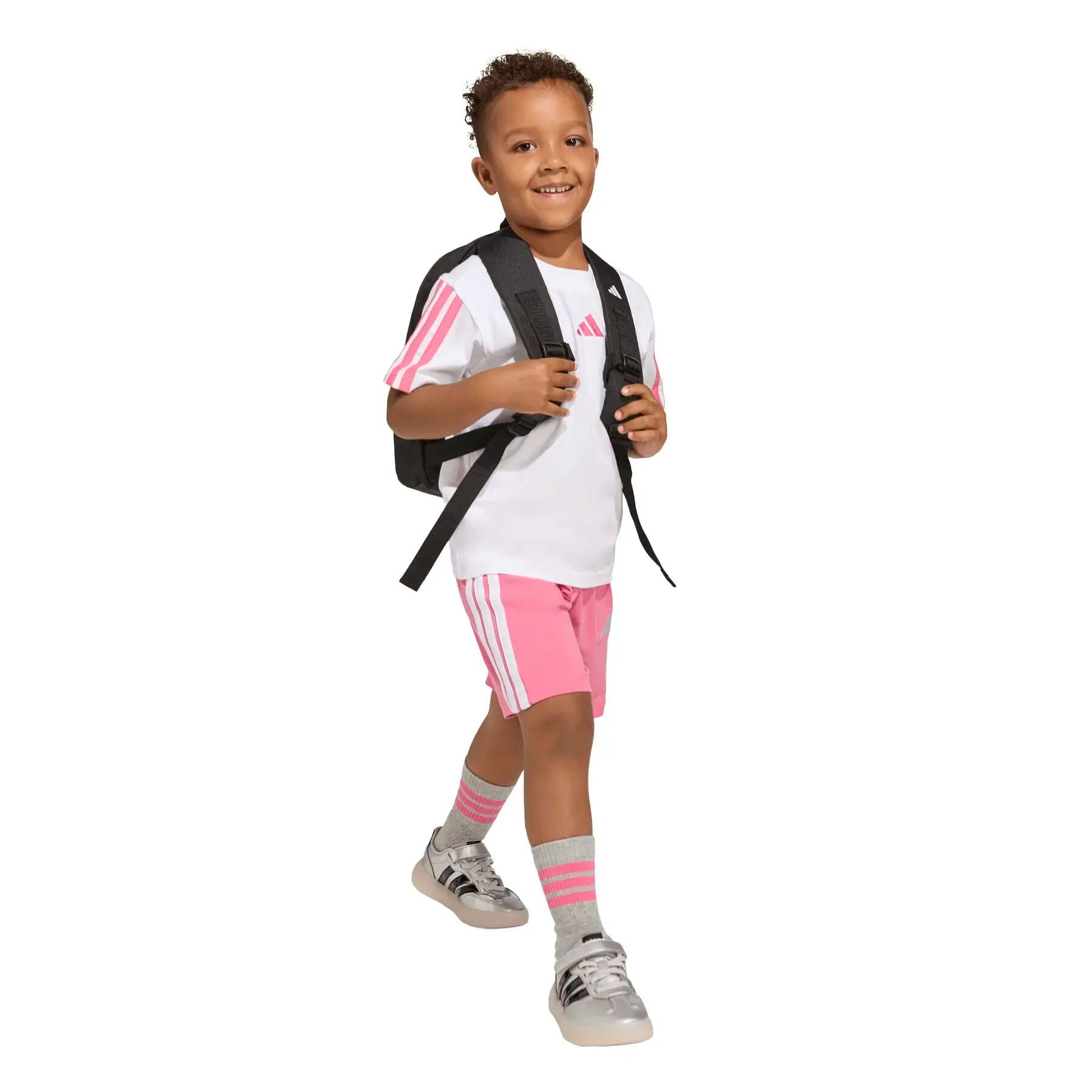 Completo bambina adidas performance - bianco\rosa 3/11