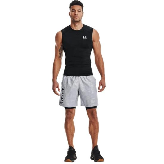 Maillot De Compression Sans Manches HEATGEAR Homme (Noir)