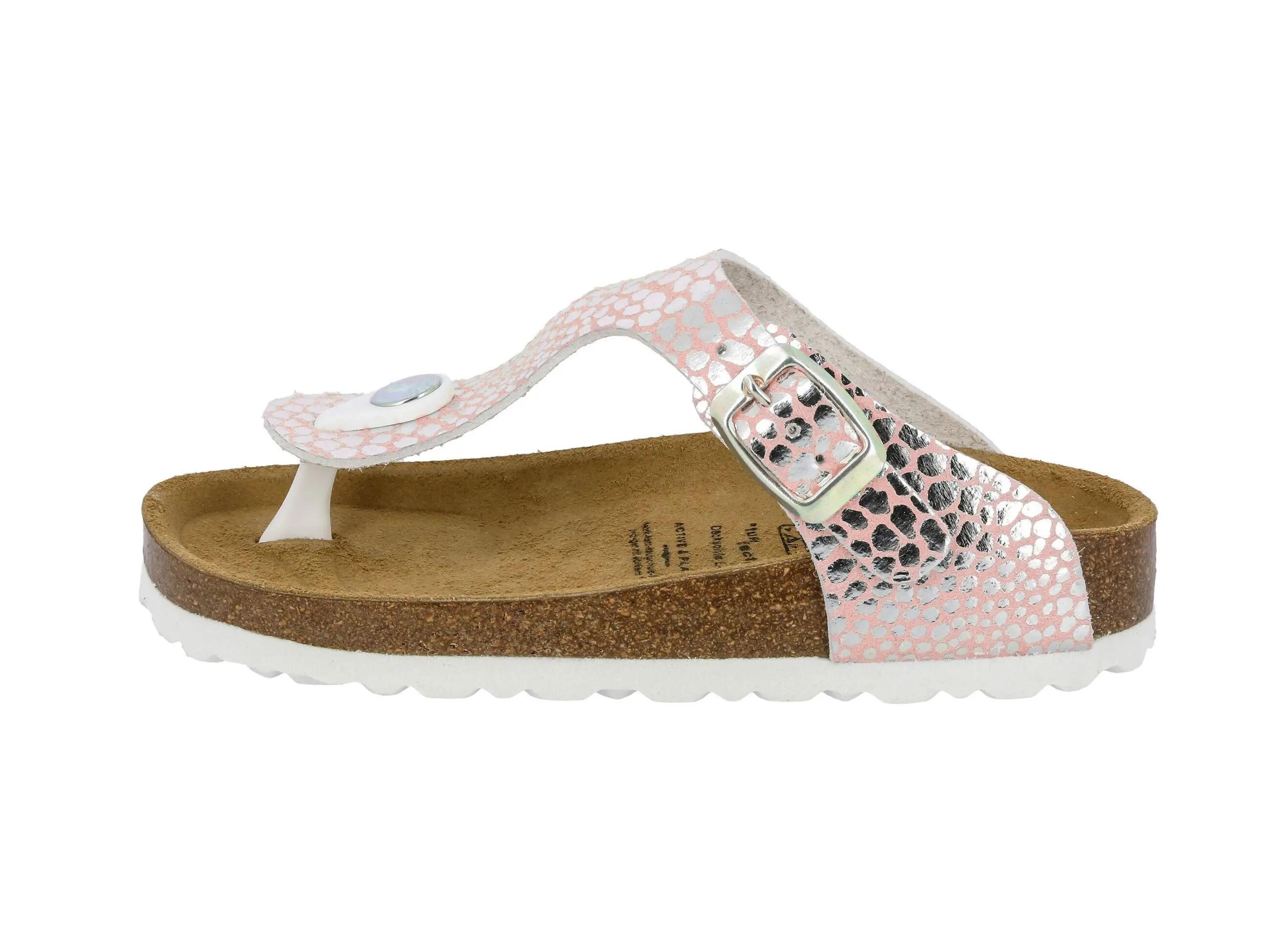 Mules - Fille - Bride d’orteil, boucle réglable - LICO Bioline Stone 2/6