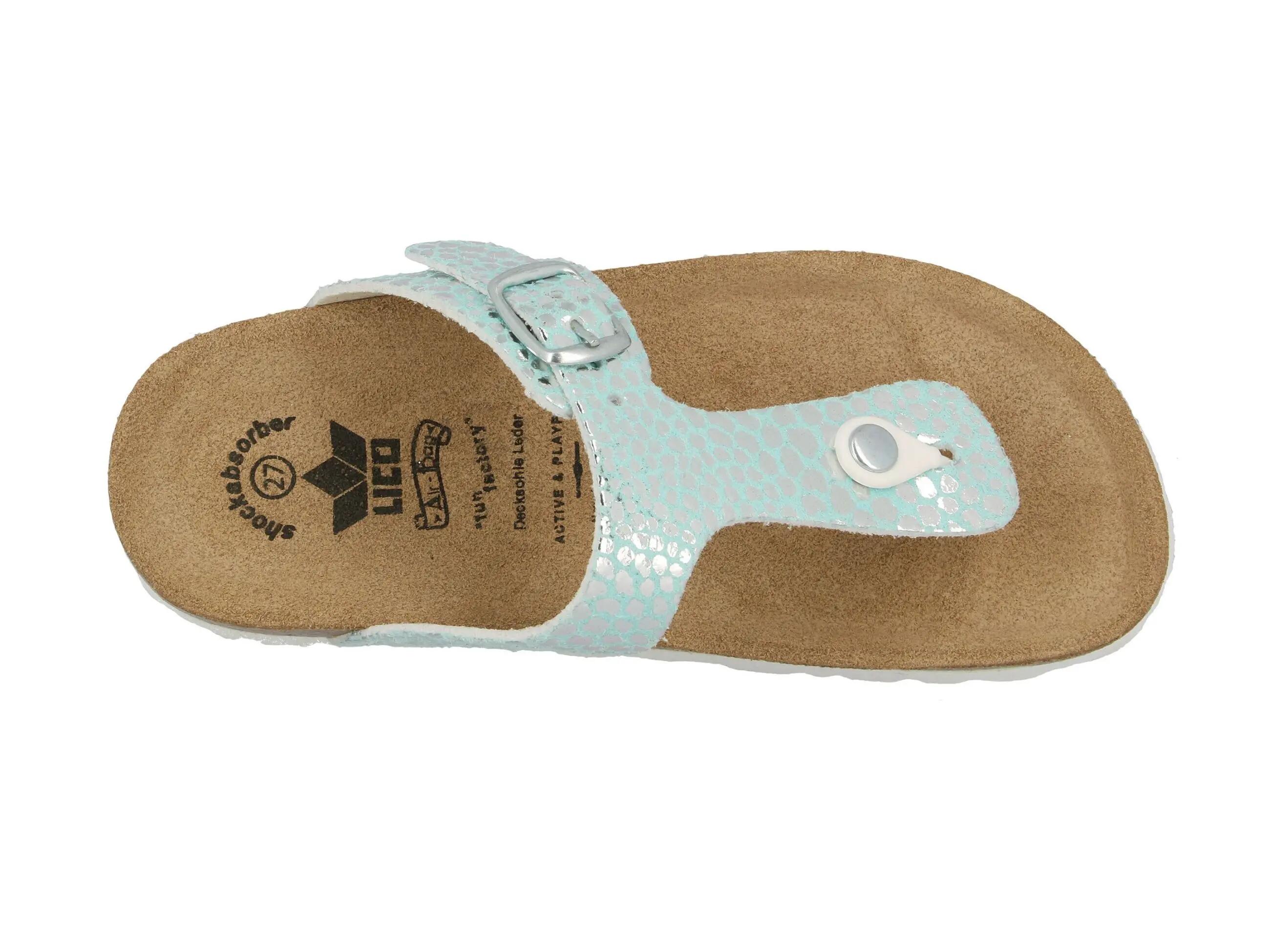 Mule - Bambina - Infradito, fibbia regolabile - LICO Bioline Stone 5/6