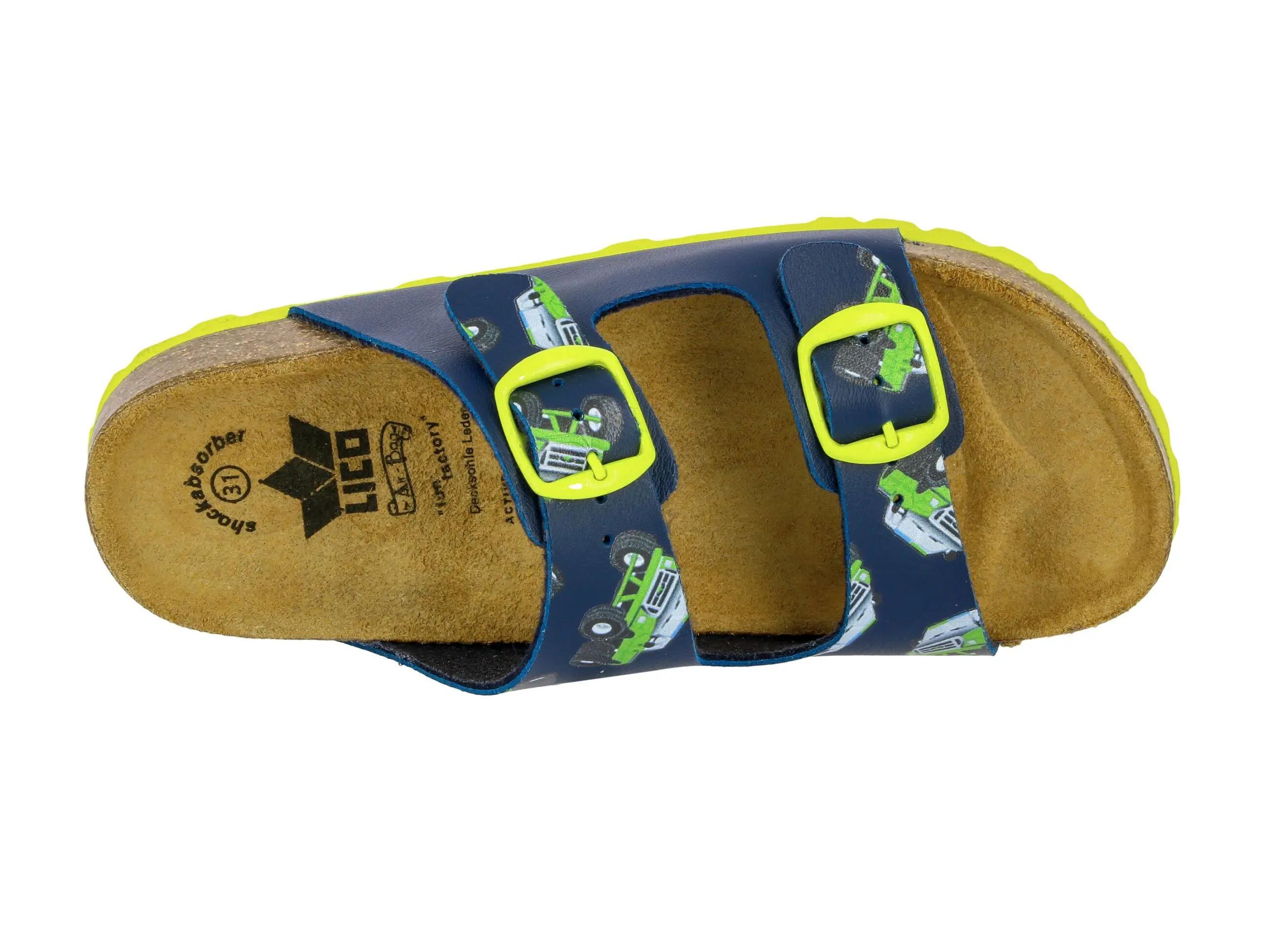 Pantoffels - Jongens - LICO Bioline Motru - Gesp - Blauw 5/6