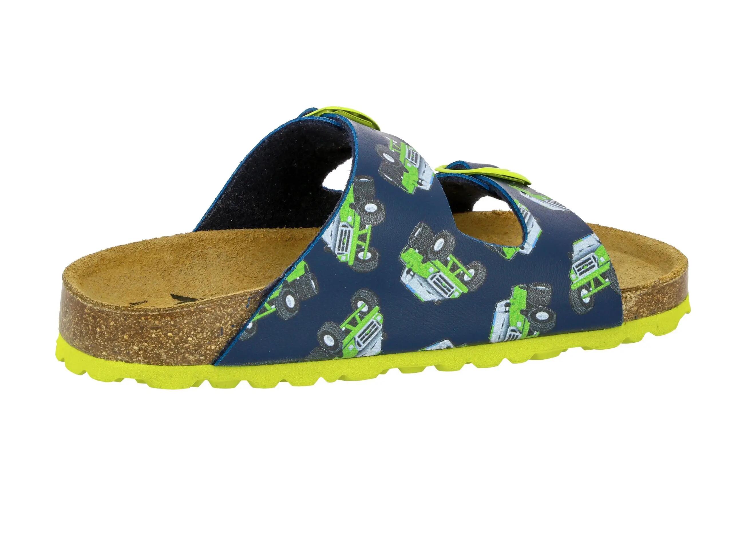 Pantoffels - Jongens - LICO Bioline Motru - Gesp - Blauw 4/6