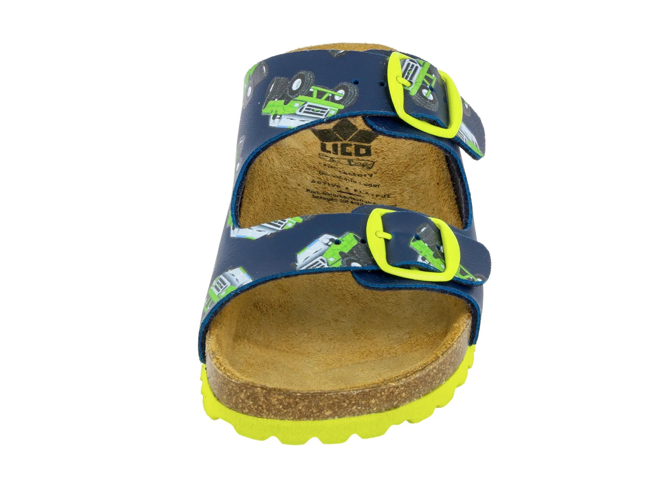 Pantoffels - Jongens - LICO Bioline Motru - Gesp - Blauw 3/6