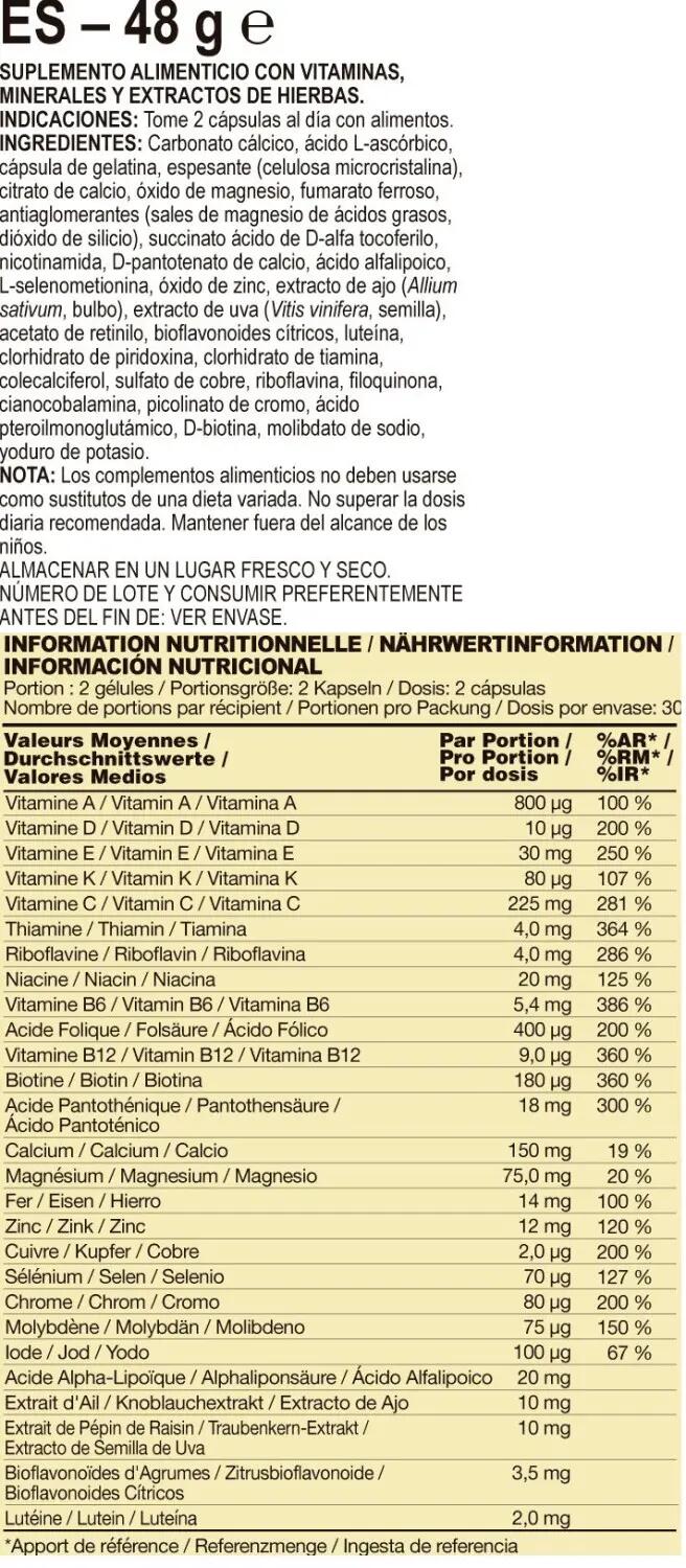 Opti-Women Complément multivitamines femmes 60 gélules 6/6