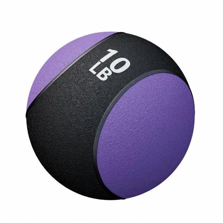 Medicine Ball GORILLA SPORTS Set 1–10 kg, gummiert und farbig 3/10