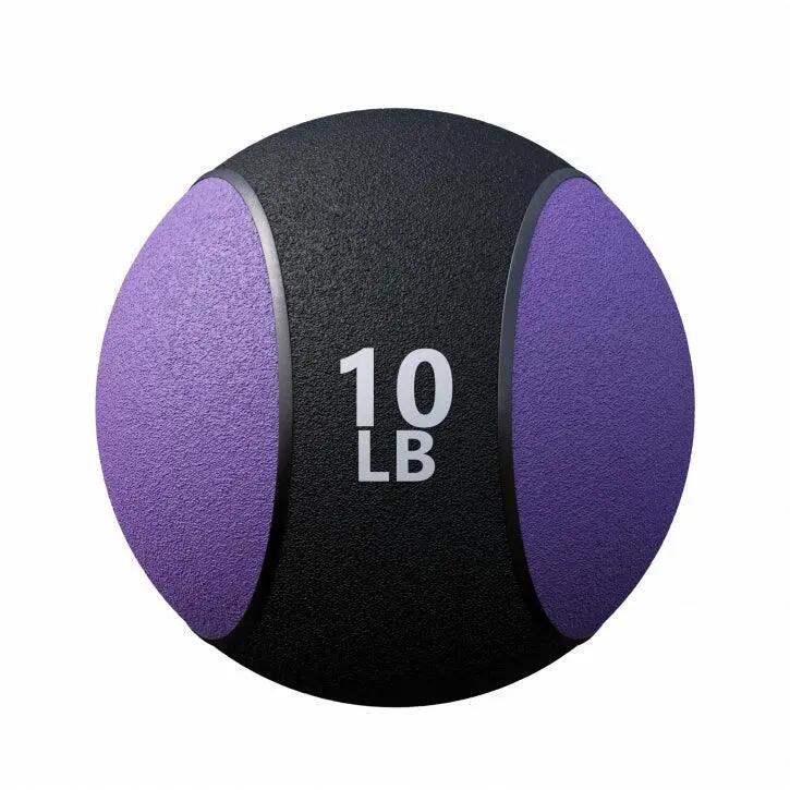 Medicine Ball GORILLA SPORTS Set 1–10 kg, gummiert und farbig 2/10