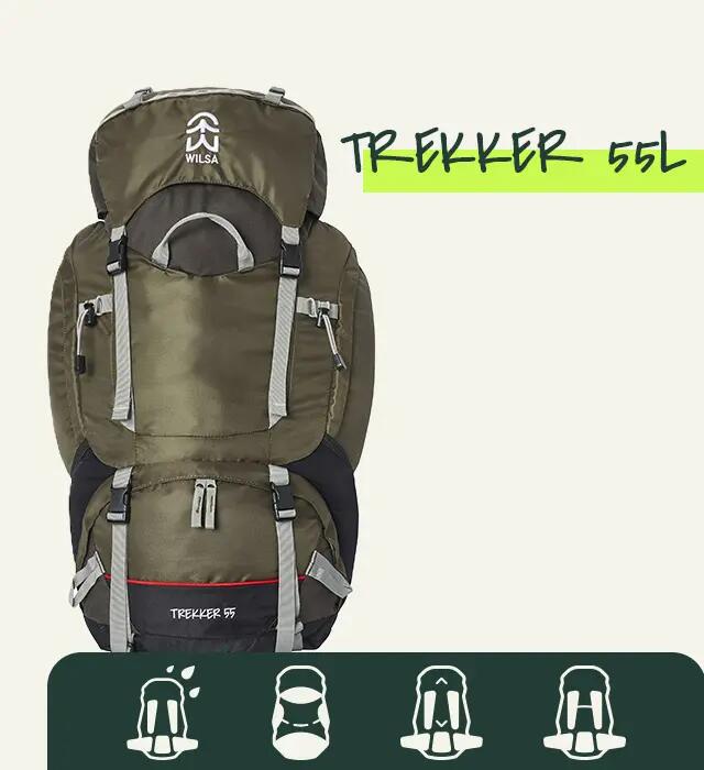 Trekker" hiking backpack 55L Wilsa 7/9