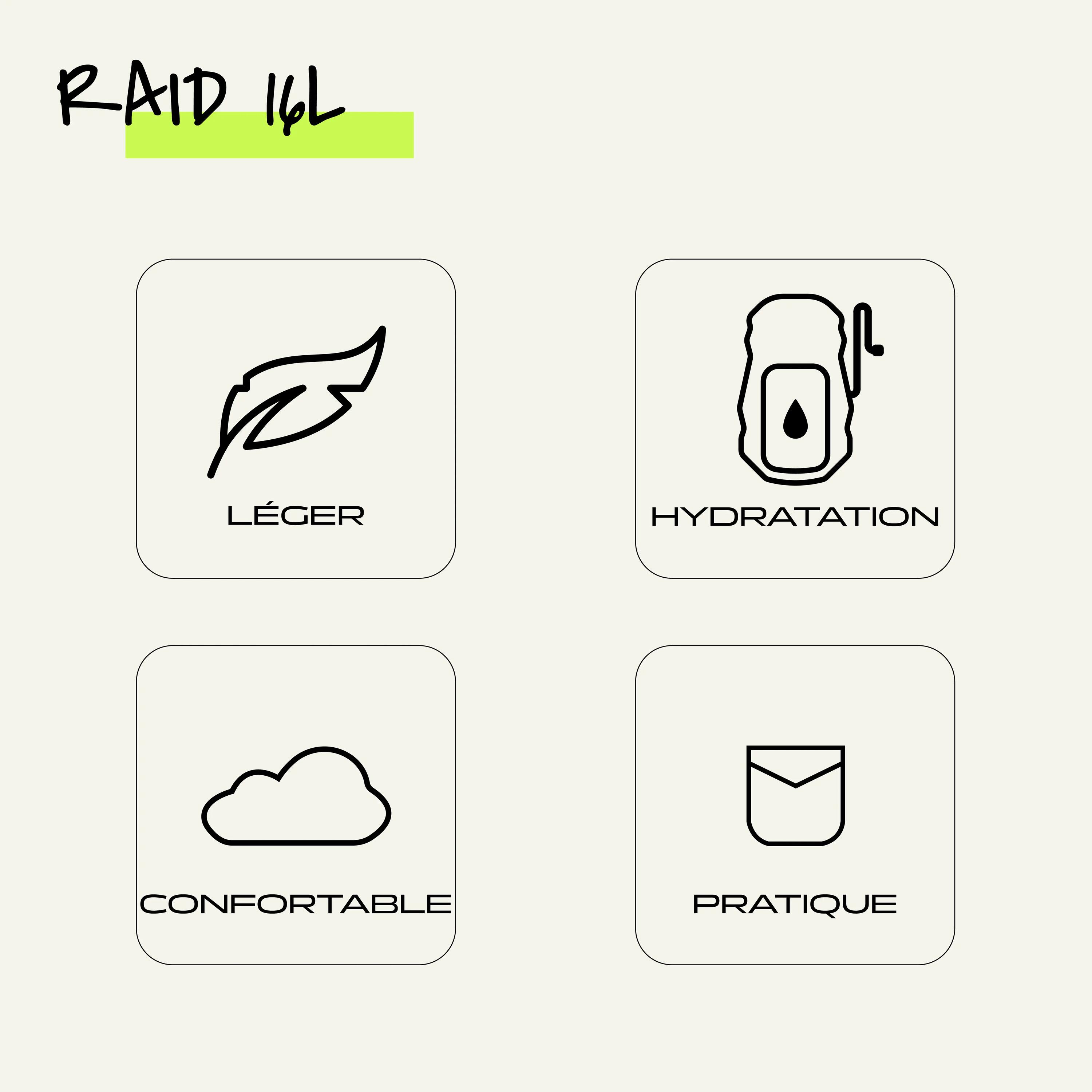 Wanderrucksack "Raid" 16L Wilsa 8/9
