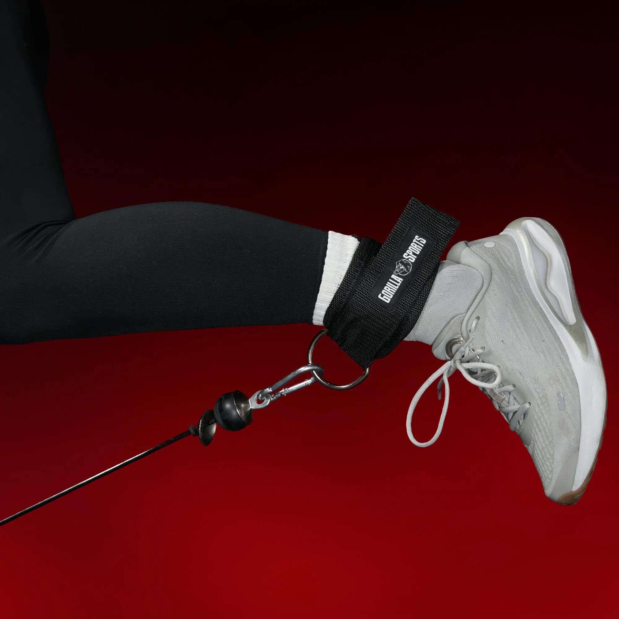 PAIRE DE SANGLES DE TIRAGE CHEVILLE OU POIGNET AVEC SCRATCH | MUSCULATION 6/8