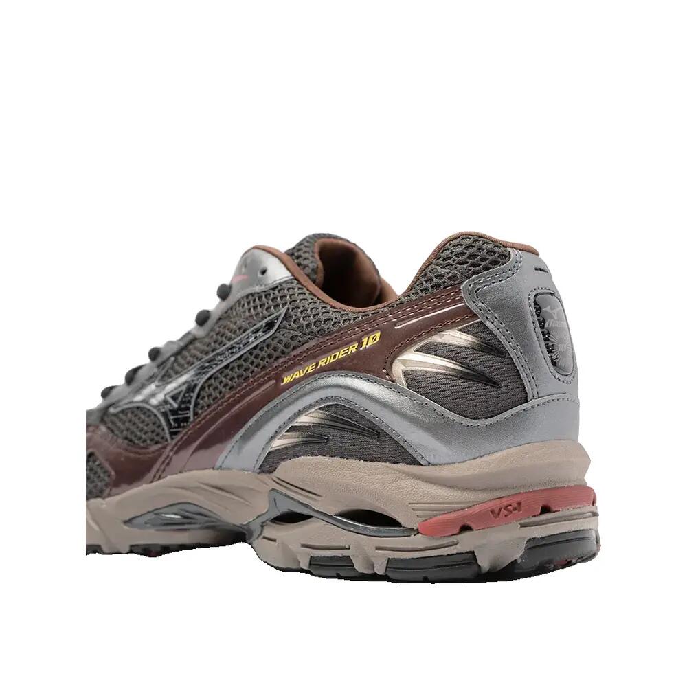 Zapatos Mizuno Wave Rider 10 Negro Sable/Negro/Café Chicorée 9/9