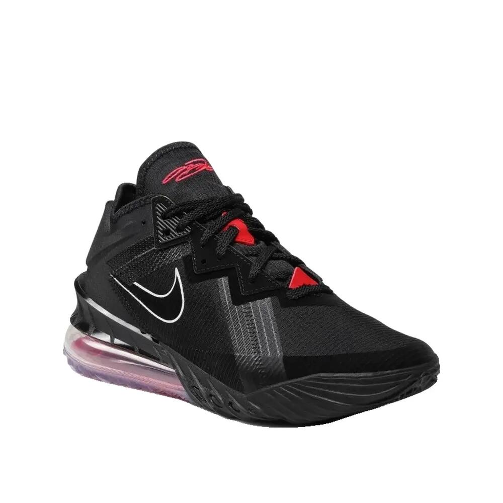 Zapatillas de baloncesto Nike Lebron 18 Low Negro/Blanco/Rojo universitario 3/6
