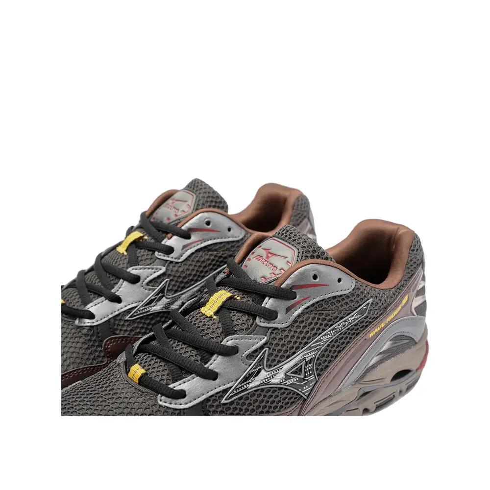 Zapatos Mizuno Wave Rider 10 Negro Sable/Negro/Café Chicorée 7/9