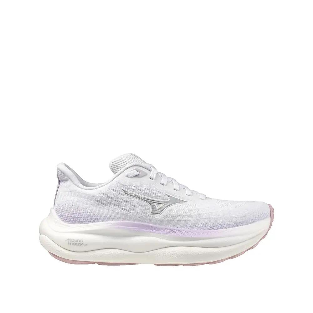 Mizuno Wave Sky 9 Laufschuhe Weiß/Silber/Orchideenblüte 6/10