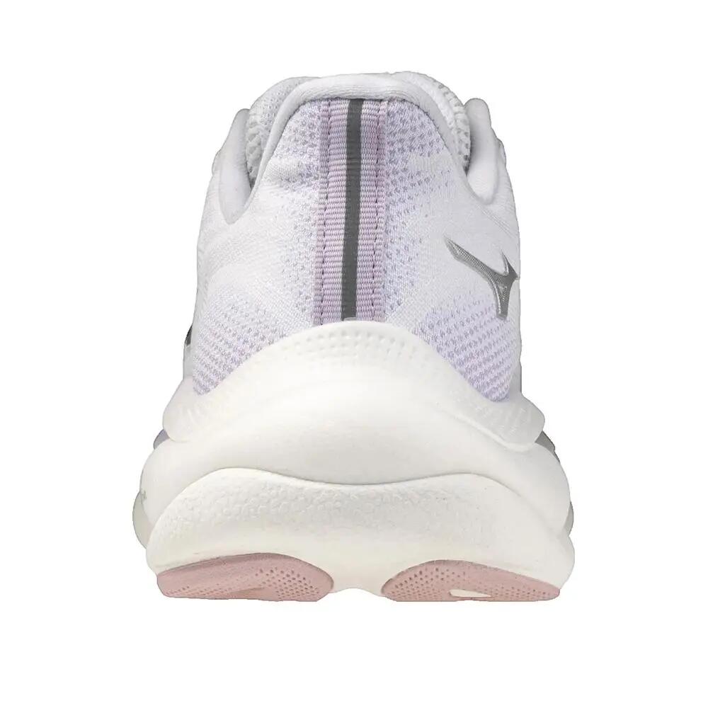 Mizuno Wave Sky 9 Laufschuhe Weiß/Silber/Orchideenblüte 5/10