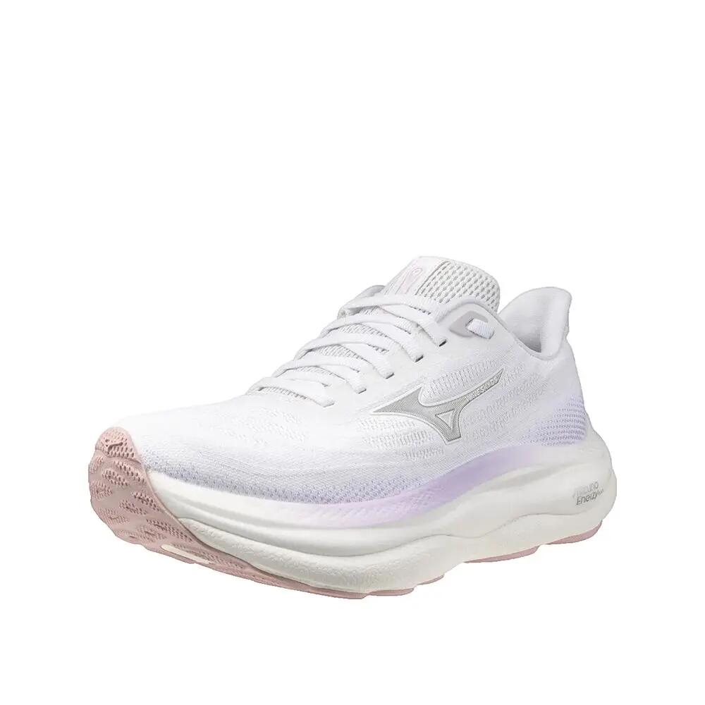 Mizuno Wave Sky 9 Laufschuhe Weiß/Silber/Orchideenblüte 2/10