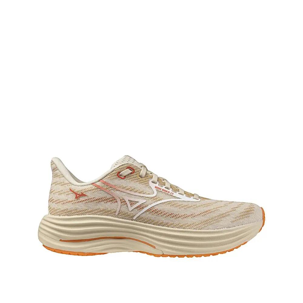 Chaussures de course Mizuno Wave Rider 29 Beige/Blanc/Orange 3/8