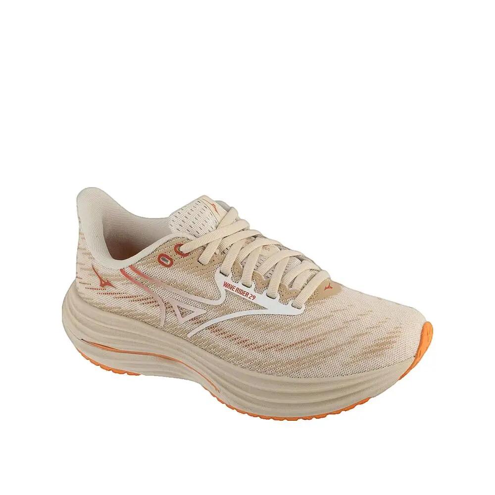 Chaussures de course Mizuno Wave Rider 29 Beige/Blanc/Orange 2/8