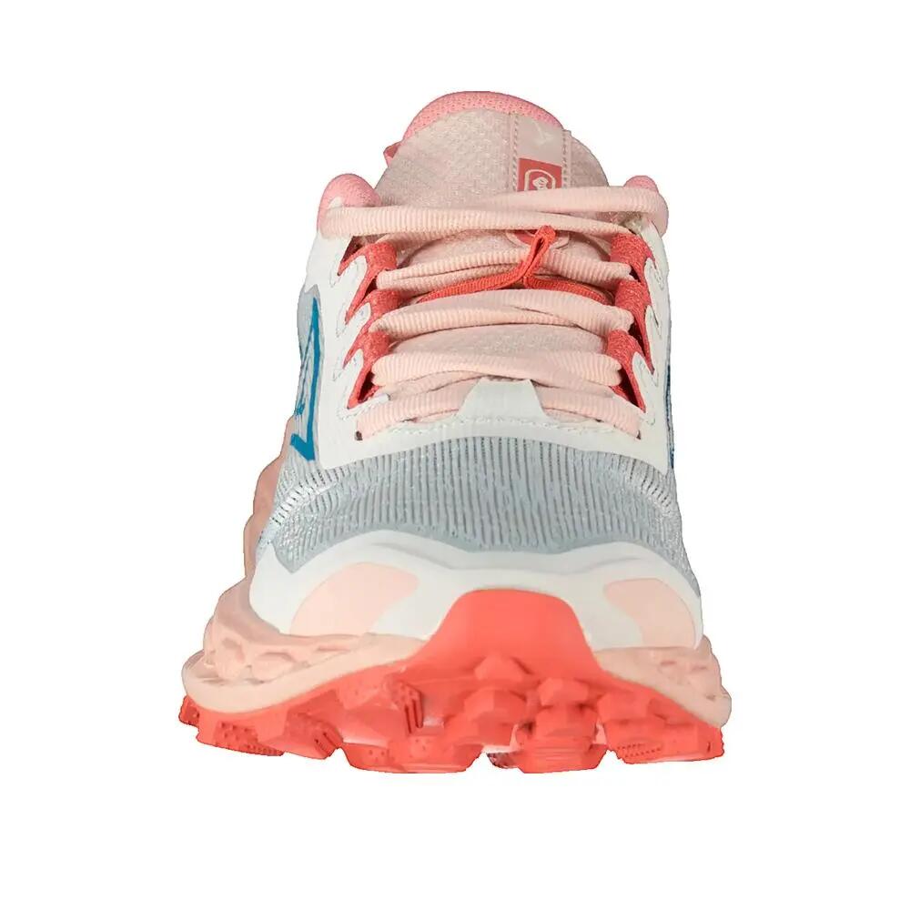 Zapatillas de trail Mizuno Wave Mujin 11 Blancas/Larkspur/Rojo apagado 2/6