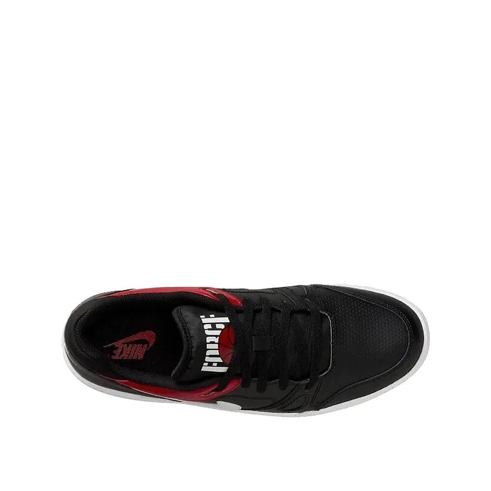Zapatos Nike Full Force Low Negro/Blanco/Rojo Universitario 4/7