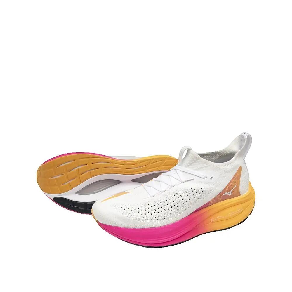 Mizuno Neo Vista 2 Futócipő Fehér, rózsaszín és narancssárga 10/10