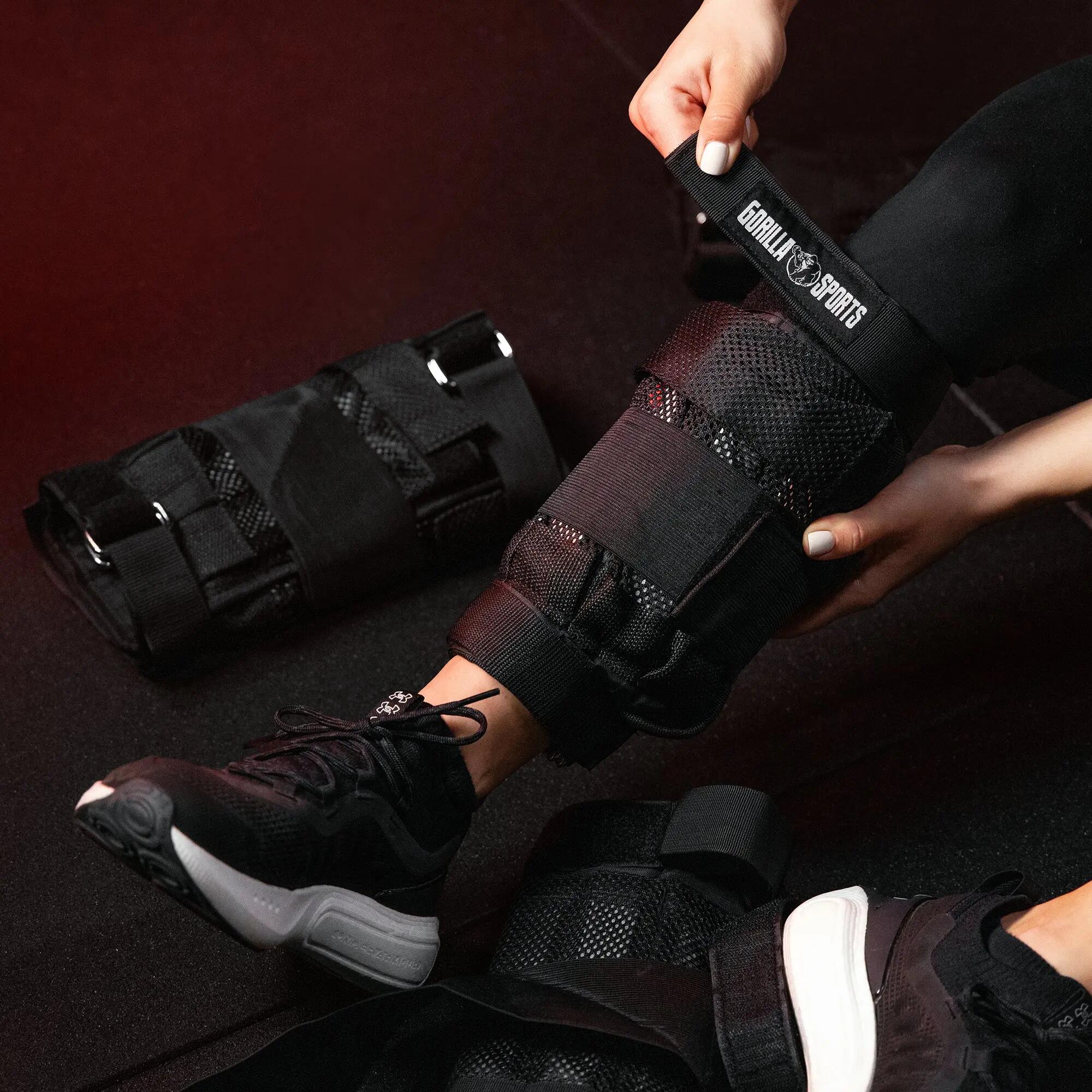 Mansete cu greutate reglabila, 13 kg, Gorilla Sports® 5/7