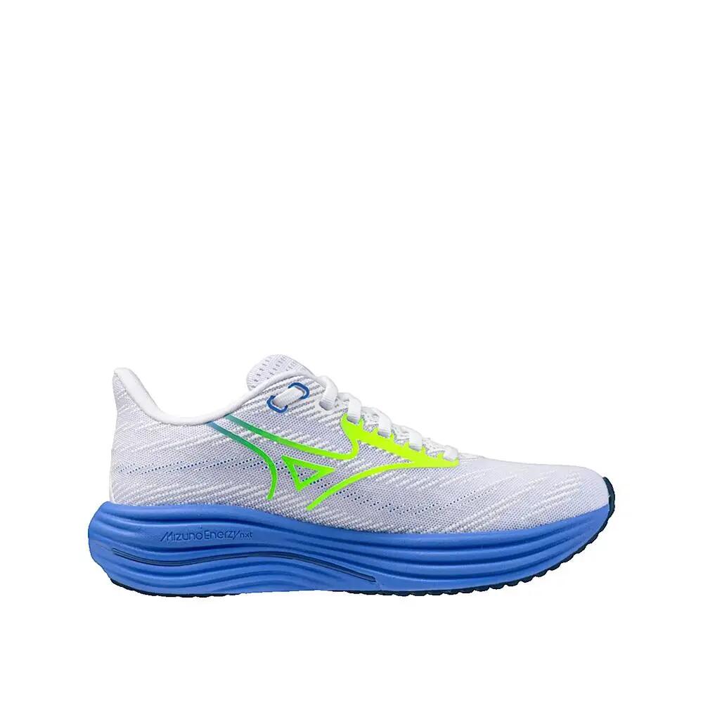 Hardloopschoenen Mizuno Wave Rider 29 Dames Wit/ Lichtgeel/ Ultramarijn 5/8