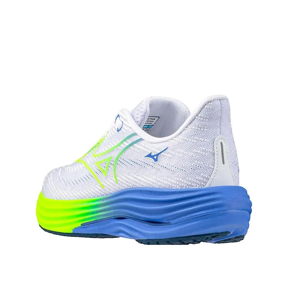 Hardloopschoenen Mizuno Wave Rider 29 Dames Wit/ Lichtgeel/ Ultramarijn 4/8