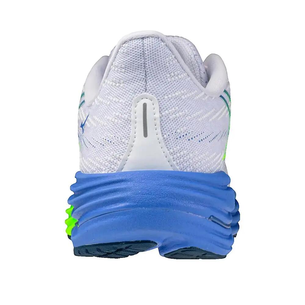 Hardloopschoenen Mizuno Wave Rider 29 Dames Wit/ Lichtgeel/ Ultramarijn 3/8