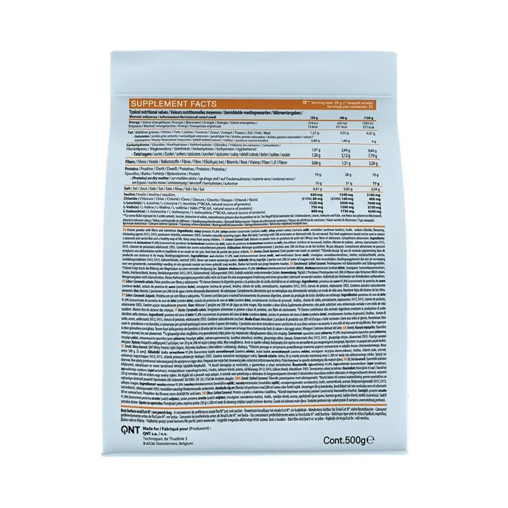 QNT Light Digest Whey Protein Fehérje 500g Sós karamell 2/4
