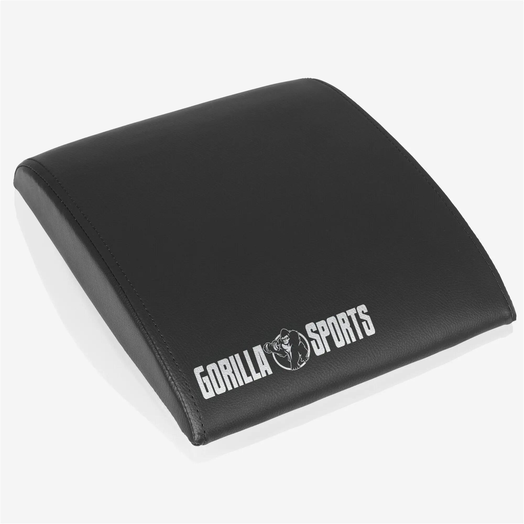 Coussin abdominaux Gorilla Sports Pro 40x21x6,4 cm noir similicuir 8/12