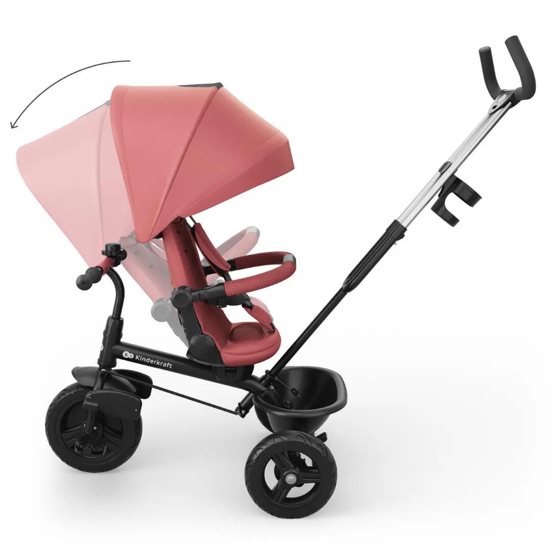 Tricicletă KinderKraft ASTON 2 PLUS ROZ 11/12