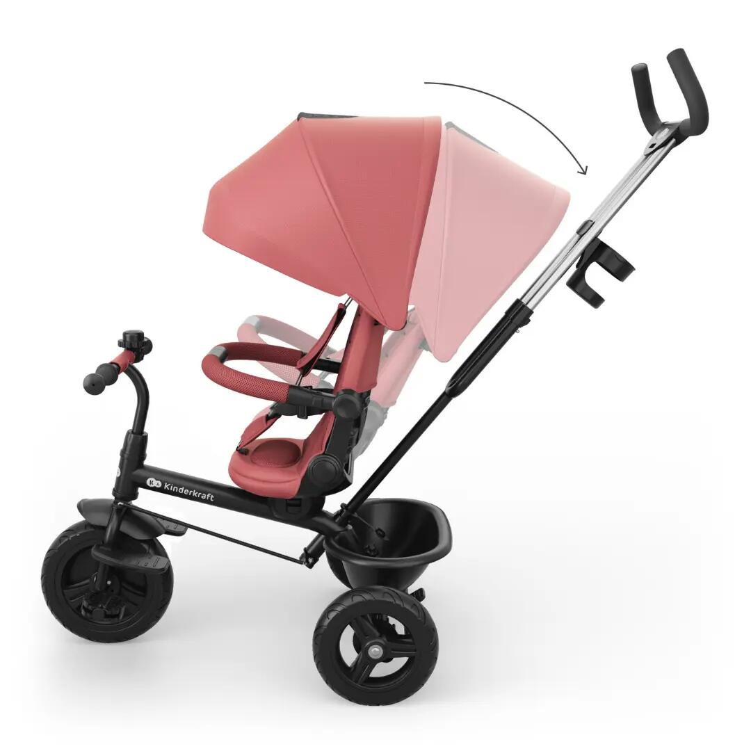 Tricicletă KinderKraft ASTON 2 PLUS ROZ 10/12