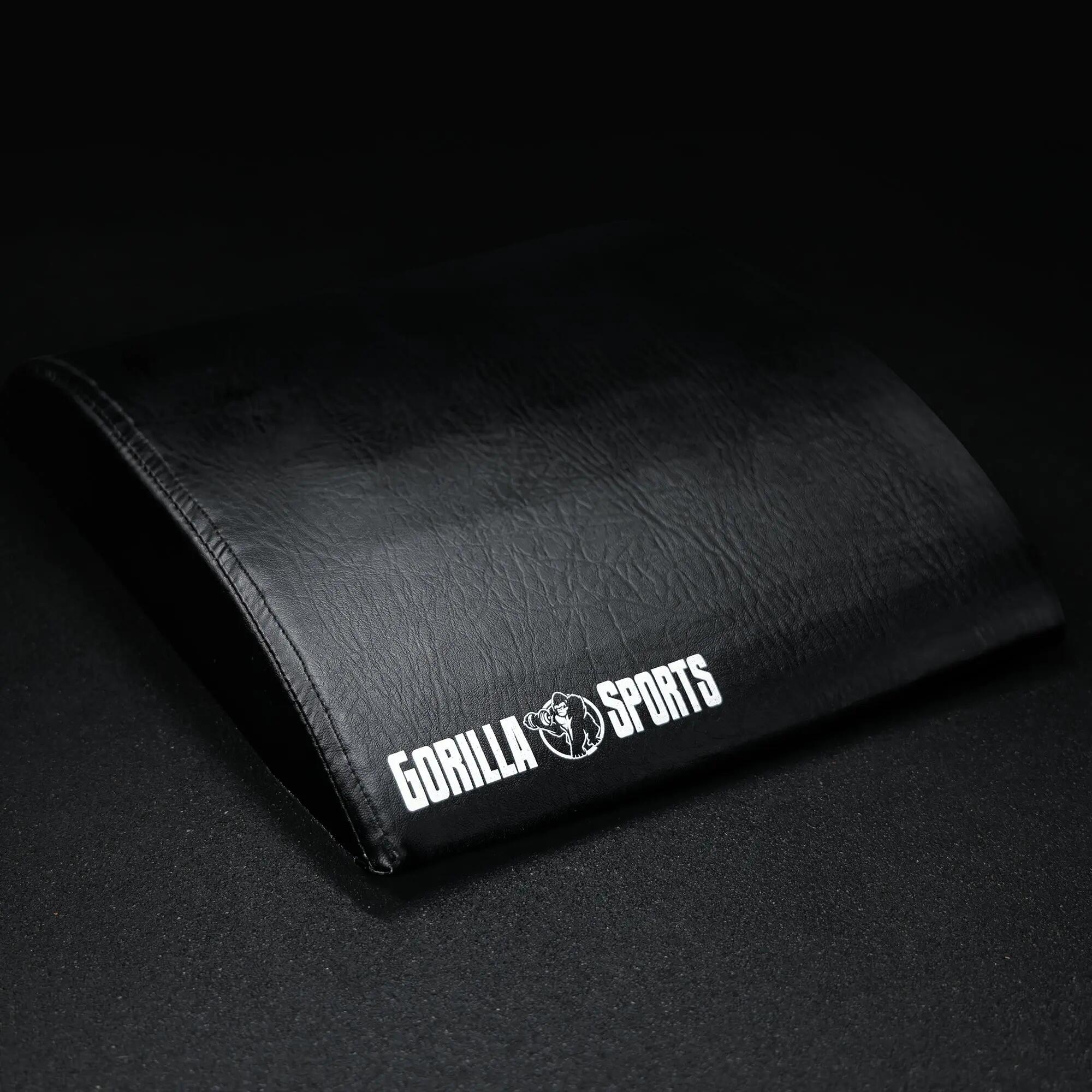 Coussin abdominaux Gorilla Sports Pro 40x21x6,4 cm noir similicuir 4/12