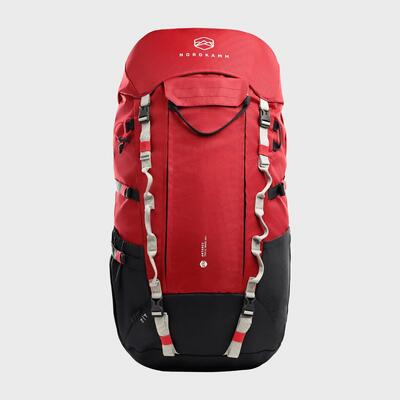 Nordkamm trekkingrugzak 50 l dames heren wandelrugzak backpacker 50 liter rood