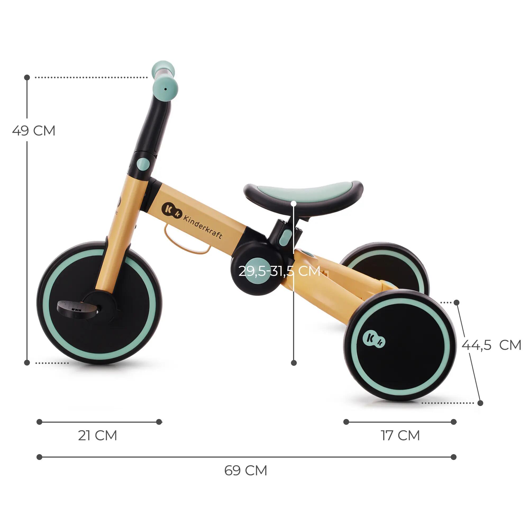 Kinderkraft 4TRIKE háromkerekű egyensúlykerékpár 11/15