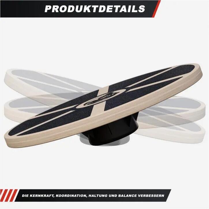 Placa de echilibru din lemn, Gorilla Sports® 4/10