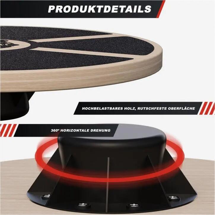 Placa de echilibru din lemn, Gorilla Sports® 3/10
