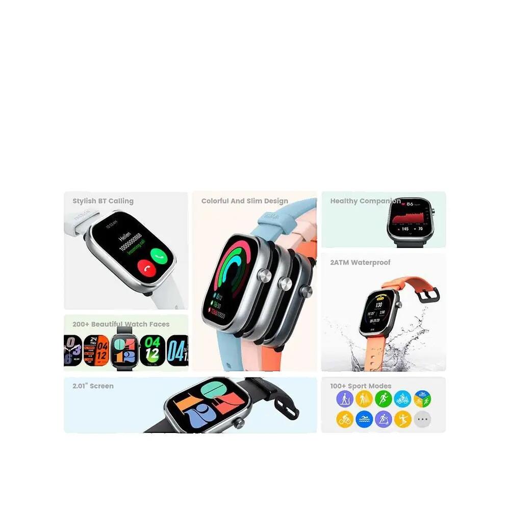 Slimme Horloge Mibro C4 Zilver — 2,01 inch, 100+ modes 3/3