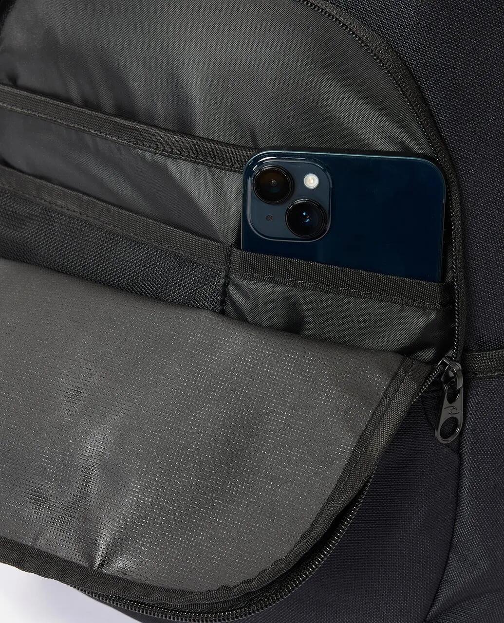 Rugzak Heren Ozone 30L Classic Patch - Noir délavé 5/5